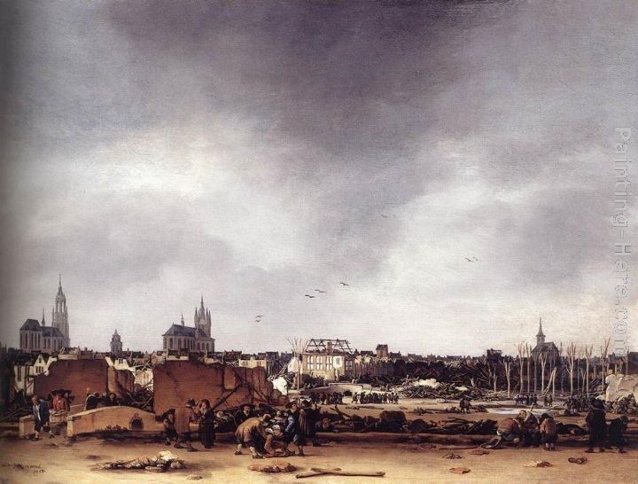 Egbert van der Poel View of Delft after the Explosion of 1654